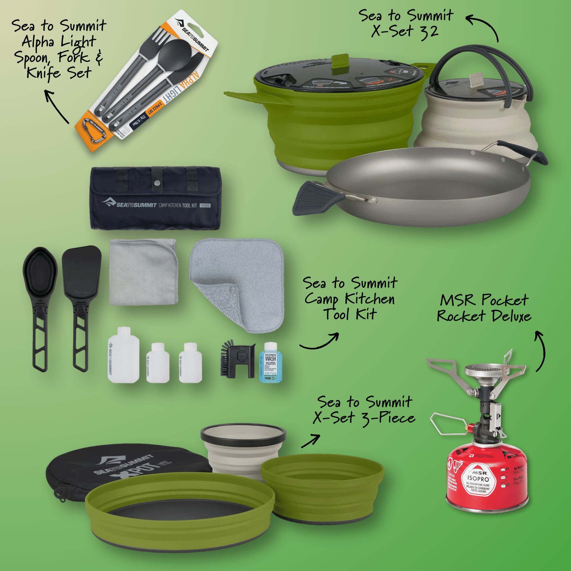 Lightweight Complete Cookset & Stove